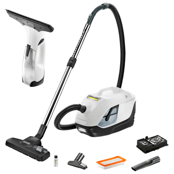 Aspirator KARCHER DS6 1.195-250.0 + WV1 Plus (1.633-608.0) White 650 W | Uscată | Aquafiltru | 2 l photo 1