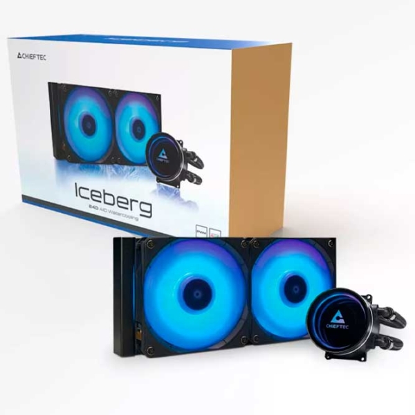 Жидкостное охлаждение Chieftec Iceberg 240 Черный  photo 5