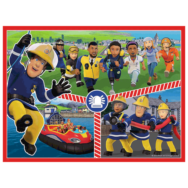 Puzzle Trefl Fireman Sam's team (93334) Количество деталей: 78, Рекомендуемый возраст:  photo 3