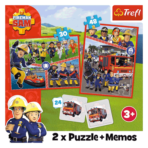 Puzzle Trefl Fireman Sam's team (93334) Количество деталей: 78, Рекомендуемый возраст:  photo 5