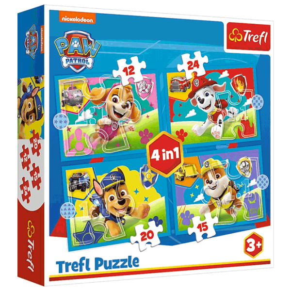Puzzle Trefl Running Pupies (34628) Количество деталей: 71, Рекомендуемый возраст: 3+ photo 1