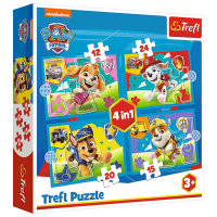 Puzzle Trefl Running Pupies (34628) Numărul de piese: 71, Vârsta recomandată: 3+