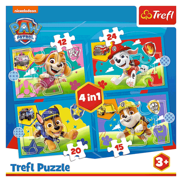 Puzzle Trefl Running Pupies (34628) Количество деталей: 71, Рекомендуемый возраст: 3+ photo 6