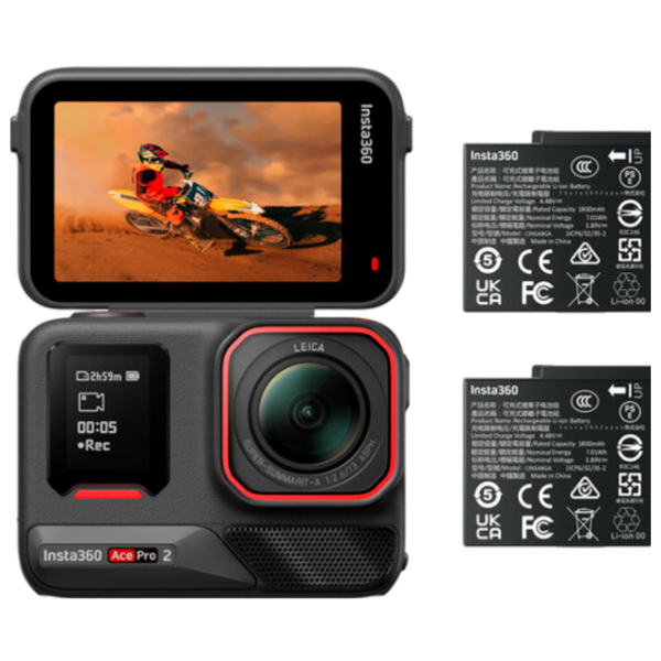 Экшн-камера Insta360 Ace Pro 2 Bundle Черный 48 МП / 1650 мАч / IPX8 photo 9