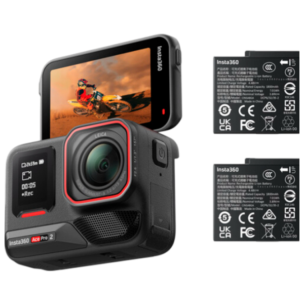 Экшн-камера Insta360 Ace Pro 2 Bundle Черный 48 МП / 1650 мАч / IPX8 photo 10