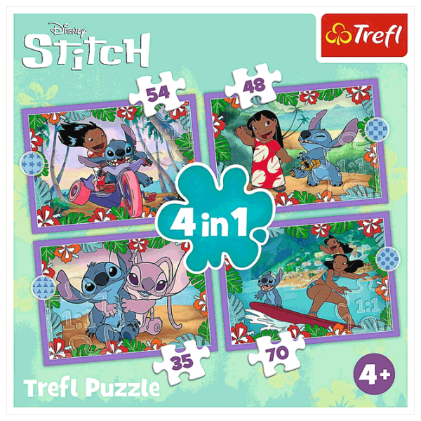 Puzzle Trefl Lilo & Stitch's Crazy Day (34633) Количество деталей: 207, Рекомендуемый возраст: 4+ photo 6