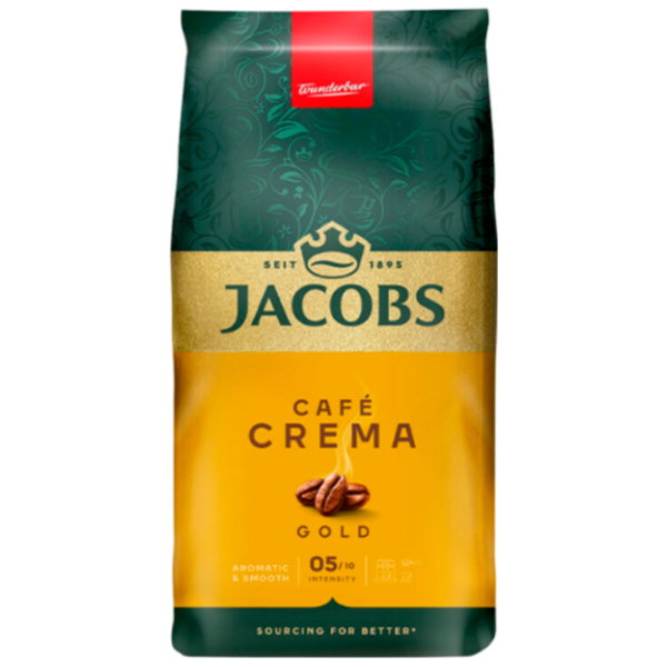 Cafea Jacobs Crema Gold 1000 g Boabe photo 1