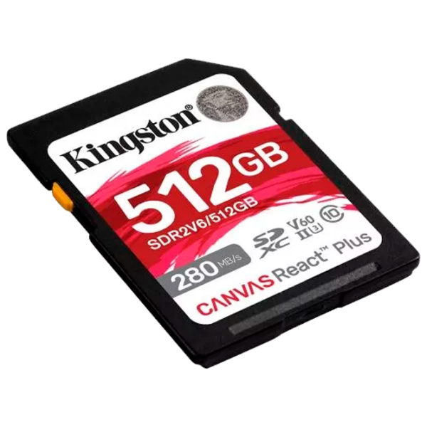 SD Kingston Canvas React Plus V60 512 GB  photo 2
