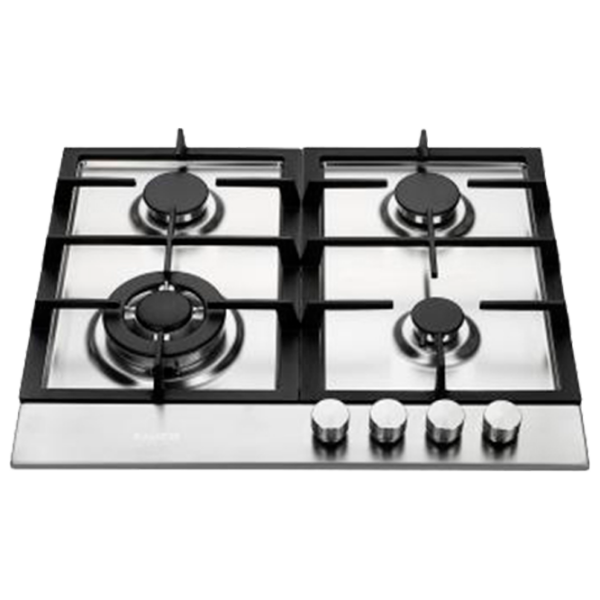 Plită încorporabilă pe gaz Bauer GH-604 SS02 Inox Inox, Gratare: Fontă photo 1