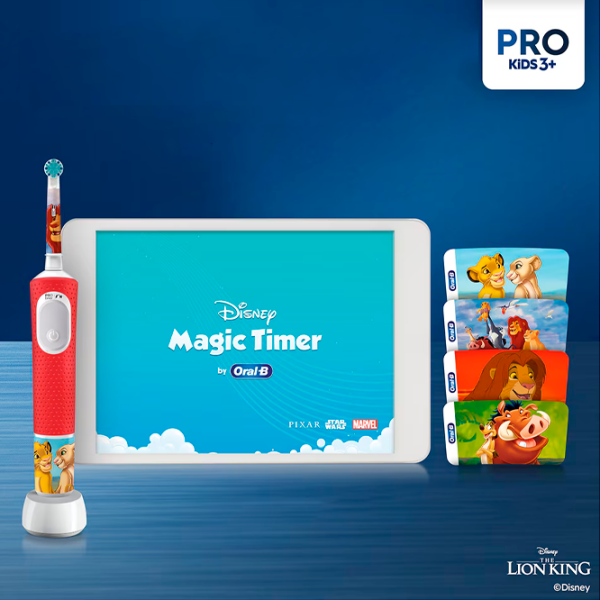 Зубная электрощетка Braun Family Set Pro + Kids Lion Красный  photo 3