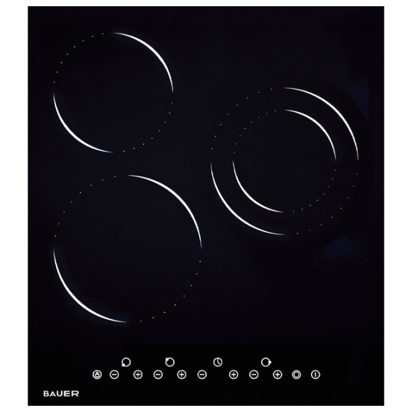 Plită încorporabilă electrică Bauer PR 4031ET-A-1 Black Vitroceramică, , Hi-light photo 1