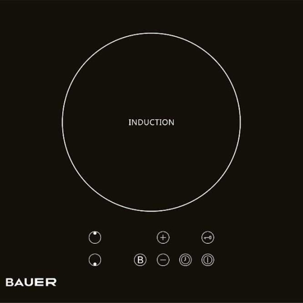 Plită încorporabilă cu inducție Bauer PI 3020T-Т1 Black Vitroceramică, 3500 W photo 2