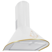 Hotă Gefest ВО 1503 K62 White 50 cm, Recirculare, 1000 m³/h