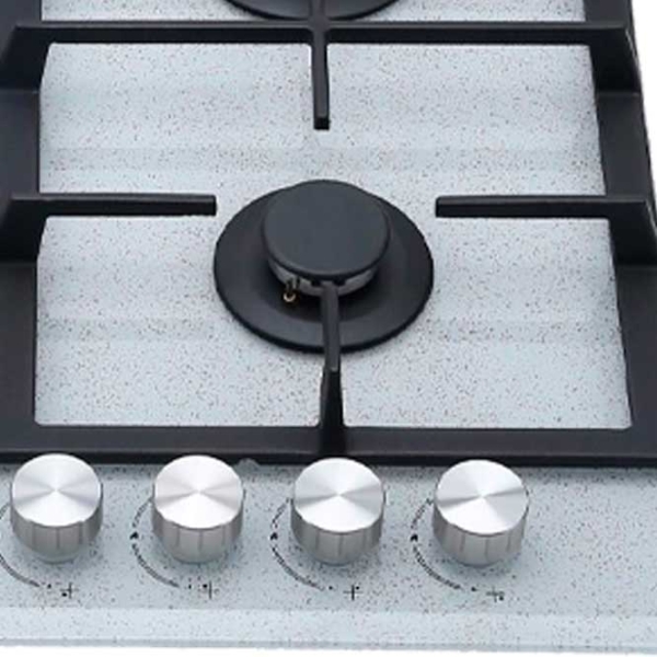 Plită încorporabilă pe gaz Bauer GH-604 BG03S Inox Sticlă călită, Gratare: Fontă photo 4