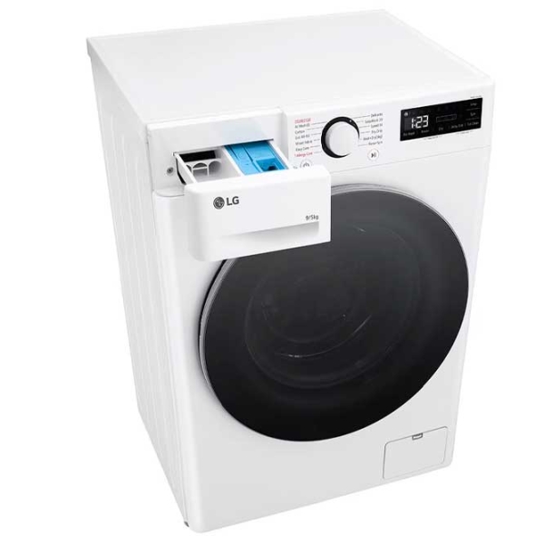 Mașină de spălat cu uscător LG F2DR509S1W White 9 kg, 1200 rpm, E photo 5
