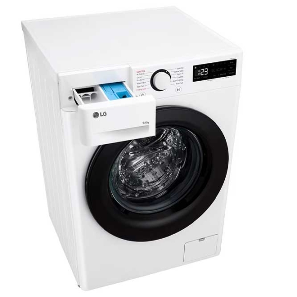 Mașină de spălat cu uscător LG F4DR509SBW White 9 kg, 1400 rpm, D photo 6