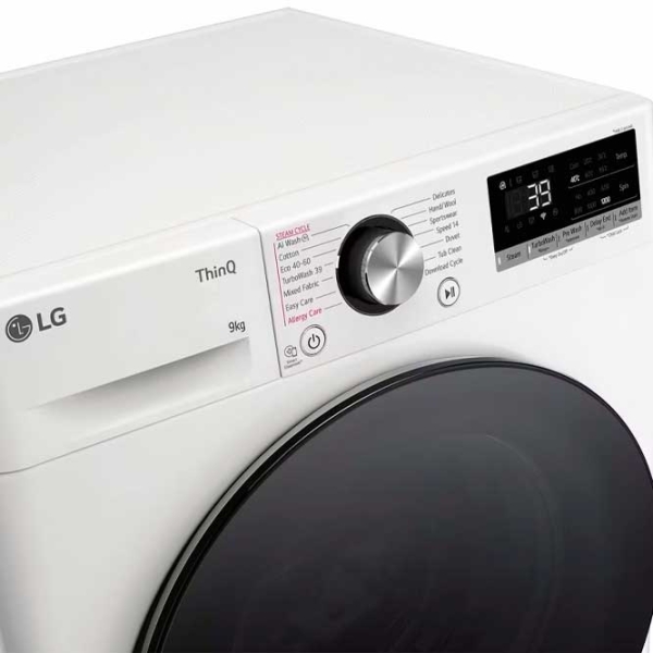 Mașină de spălat LG F2WR709S2W White 9 kg, 1200 rpm, A photo 2