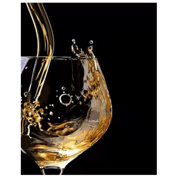 Pictură pe numere Strateg Pahar de vin DY371 50 x 40 cm, Pânză photo 1