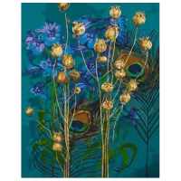 Pictură pe numere Strateg Buchet uimitor GS1407 50 x 40 cm, Pânză