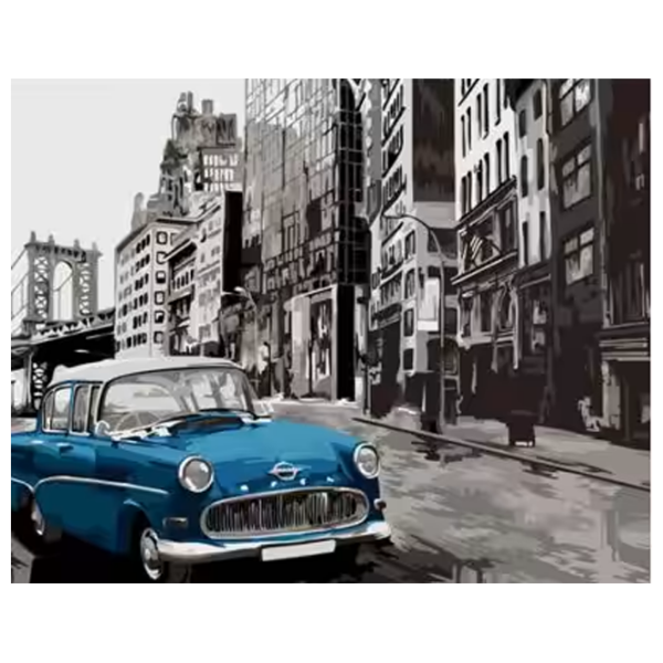 Pictură pe numere Strateg O călătorie retro DY428 50 x 40 cm, Pânză photo 1