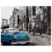 Pictură pe numere Strateg O călătorie retro DY428 50 x 40 cm, Pânză
