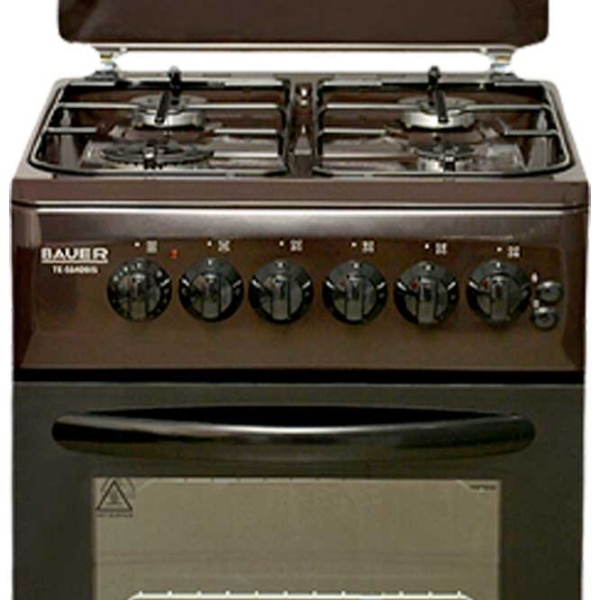 Aragaz Bauer TE 6640 BI Brown Tipul plitei: Pe gaz, 65 l, Tipul cuptorului: Electric photo 2
