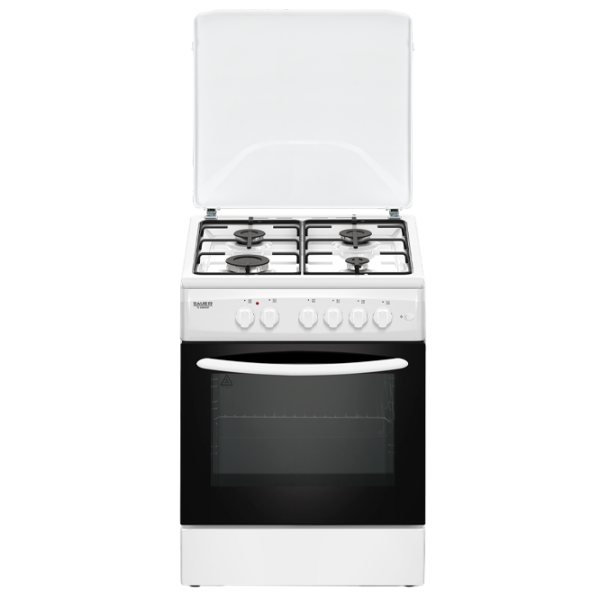 Aragaz Bauer TE 6640 WIF White Tipul plitei: Pe gaz, 70 l, Tipul cuptorului: Electric photo 1
