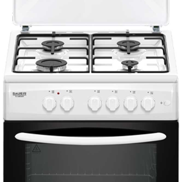 Aragaz Bauer TE 6640 WIF White Tipul plitei: Pe gaz, 70 l, Tipul cuptorului: Electric photo 2