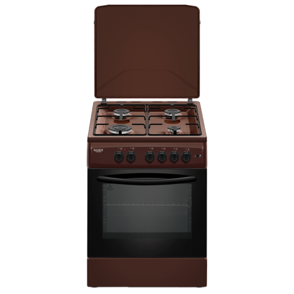 Aragaz Bauer TE 6640 BIF Brown Tipul plitei: Pe gaz, 70 l, Tipul cuptorului: Electric photo 1