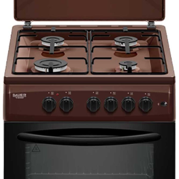 Aragaz Bauer TE 6640 BIF Brown Tipul plitei: Pe gaz, 70 l, Tipul cuptorului: Electric photo 2
