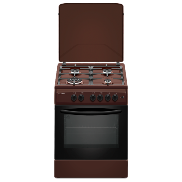Aragaz Bauer TE 6640 BITTC Brown Tipul plitei: Pe gaz, 70 l, Tipul cuptorului: Electric photo 1
