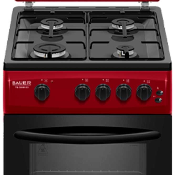 Aragaz Bauer TG 5640 BGI Red Tipul plitei: Pe gaz, 58 l, Tipul cuptorului: Pe gaz photo 5