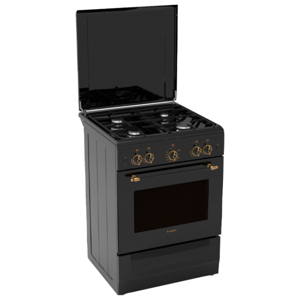 Aragaz Gefest 6102-02 0187 Black Tipul plitei: Pe gaz, 55 l, Tipul cuptorului: Electric photo 1