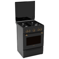 Aragaz Gefest 6102-02 0187 Black Tipul plitei: Pe gaz, 55 l, Tipul cuptorului: Electric