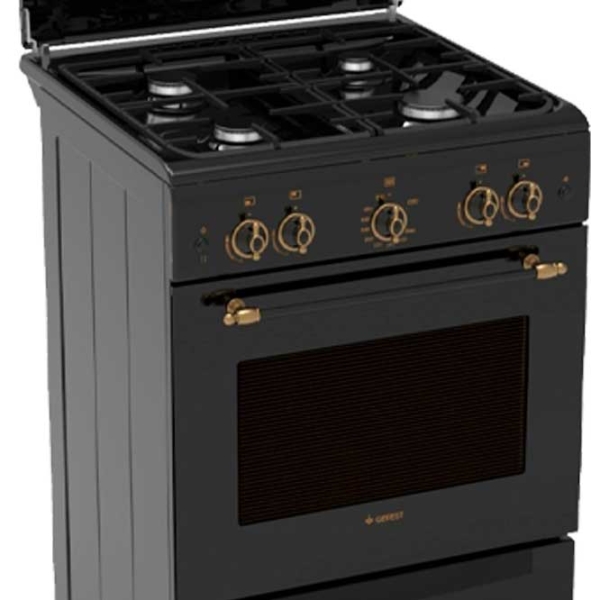 Aragaz Gefest 6102-02 0187 Black Tipul plitei: Pe gaz, 55 l, Tipul cuptorului: Electric photo 2