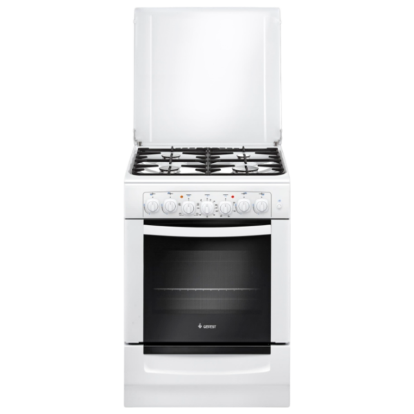 Aragaz Gefest 6102-02 0300 White Tipul plitei: Pe gaz, 55 l, Tipul cuptorului: Electric photo 1