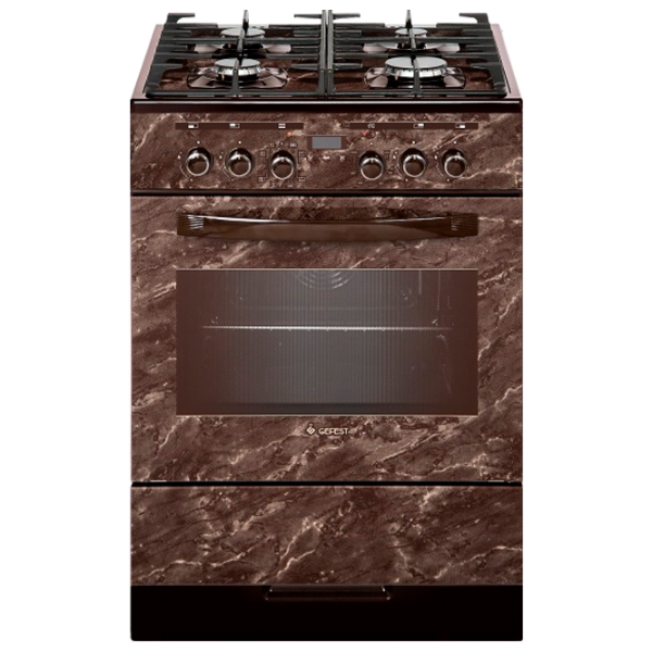 Aragaz Gefest 6502-04 0054 Brown Tipul plitei: Pe gaz, 55 l, Tipul cuptorului: Electric photo 1