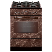 Aragaz Gefest 6502-04 0054 Brown Tipul plitei: Pe gaz, 55 l, Tipul cuptorului: Electric