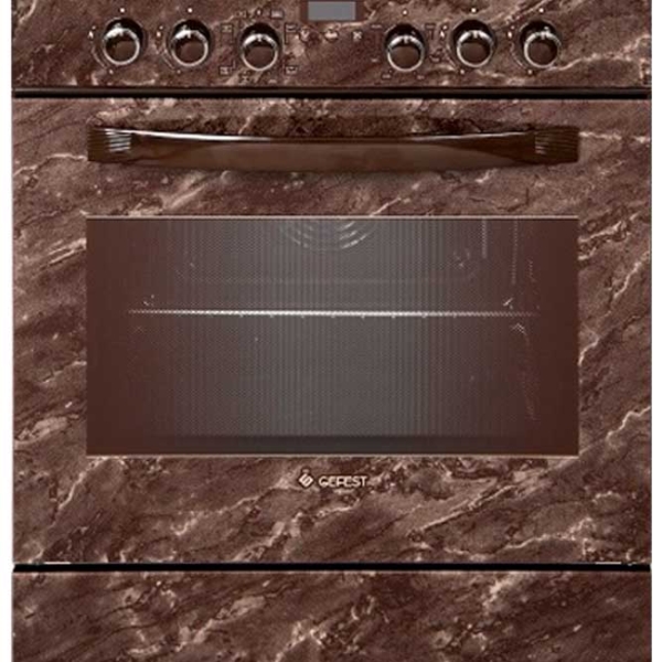 Aragaz Gefest 6502-04 0054 Brown Tipul plitei: Pe gaz, 55 l, Tipul cuptorului: Electric photo 2