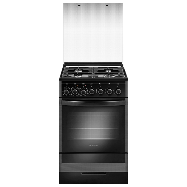 Aragaz Gefest 5302-03 0046 Black Tipul plitei: Pe gaz, 55 l, Tipul cuptorului: Electric photo 1
