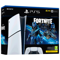 Игровая приставка Sony PlayStation 5 Slim Digital Fortnite Cobalt Star Bundle Белый SSD 1 ТБ, RAM 16 ГБ
