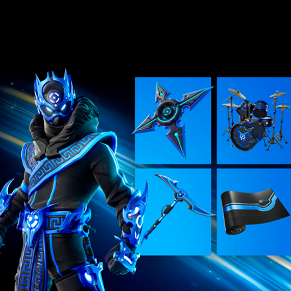 Игровая приставка Sony PlayStation 5 Slim Digital Fortnite Cobalt Star Bundle Белый SSD 1 ТБ, RAM 16 ГБ photo 3
