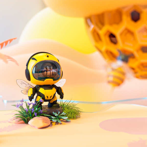 Проектор звезд Starry Sky Transformers Bee Colorful Star Желтый Универсальный, 3+ photo 2