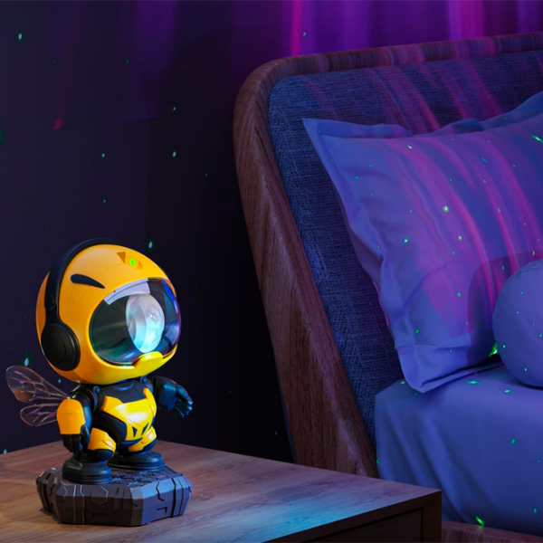 Проектор звезд Starry Sky Transformers Bee Colorful Star Желтый Универсальный, 3+ photo 4