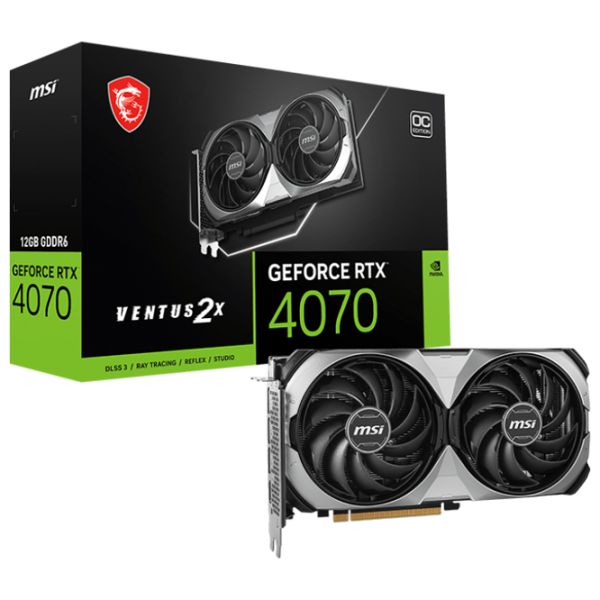 Placă video MSI GeForce RTX 4070 VENTUS 2X E1 OC 12 GB PCI Express 4.0 photo 5