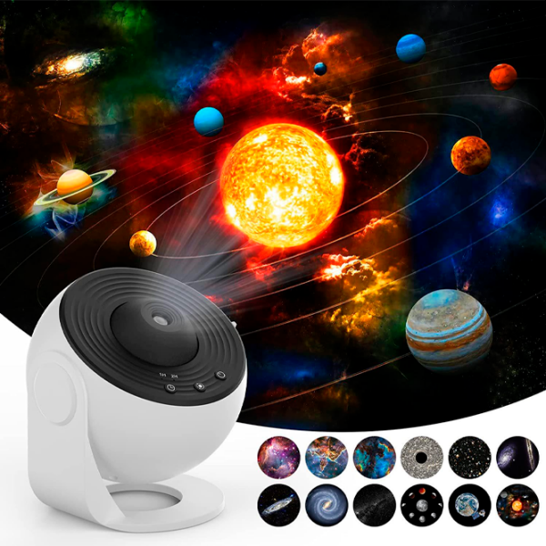 Проектор звезд Starry Sky Planetarium Galaxy Night Light 13 in 1 Белый Универсальный, 3+ photo 2