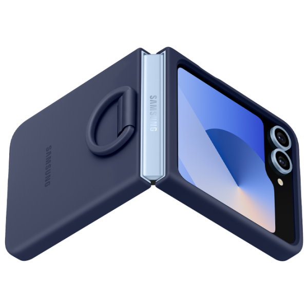 Husă pentru smartphone Samsung Galaxy Z Flip 6 (EF-PF741) Navy Blue Samsung, TPU, Back photo 5