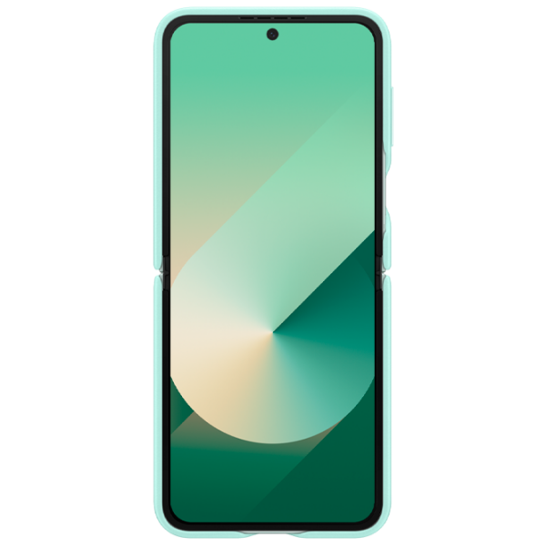 Husă pentru smartphone Samsung Galaxy Z Flip 6 (EF-VF741) Mint Green Samsung, Piele ecologică , Back photo 2