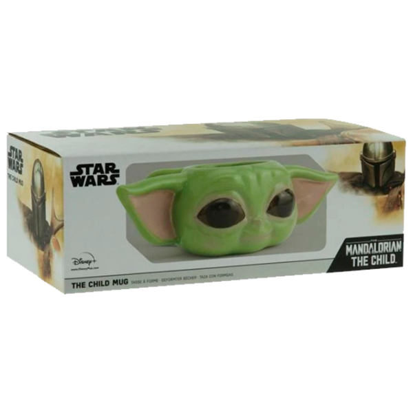 Cană Paladone Star Wars Grogu Shaped Mug V3 Green 300 ml photo 1