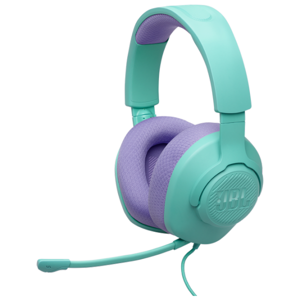 Căști JBL Quantum 100M2 Green Cu fir / Gaming / Over the ear photo 1